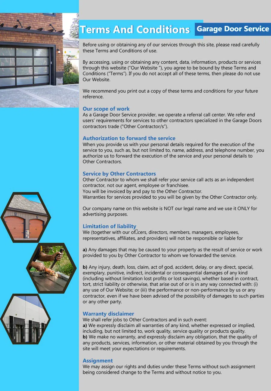 Capitol Garage Door Service Columbus, OH 614-669-0074 - terms4